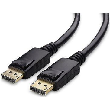   Lanberg DisplayPort 1.2 apa / apa kábel, 0.5m, 4K, fekete - CA-DPDP-10CC-0005-BK