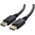 Lanberg DisplayPort 1.2 apa / apa kábel, 0.5m, 4K, fekete - CA-DPDP-10CC-0005-BK