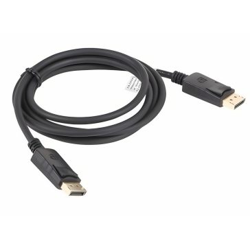   Lanberg DisplayPort 1.2 apa / apa kábel, 1.8m, 4K, fekete - CA-DPDP-10CC-0018-BK