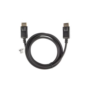   Lanberg DisplayPort 1.2 apa / apa kábel, 1.8m, 4K, fekete - CA-DPDP-10CC-0018-BK