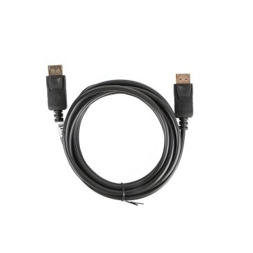   Lanberg DisplayPort 1.2 apa / apa kábel, 3.0m, 4K, fekete - CA-DPDP-10CC-0030-BK