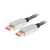 Lanberg DisplayPort 1.4 apa / apa kábel, 1.8m, 8K, ezüst - CA-DPDP-20CU-0018-BK