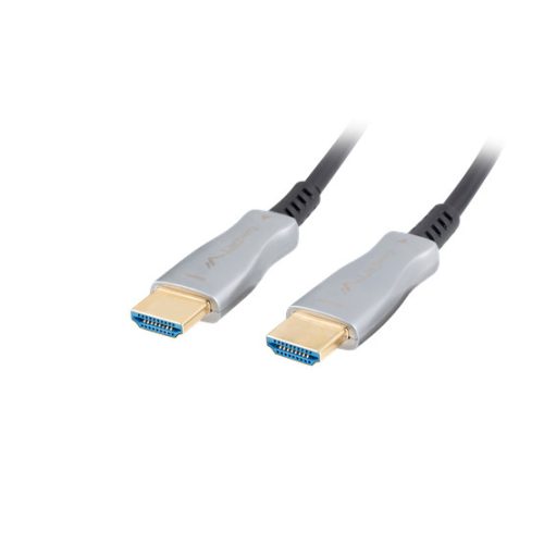 Lanberg HDMI (M/M) v2.0 kábel 20 m, optikai, fekete, AOC