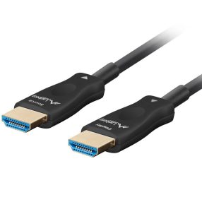 Lanberg HDMI 2.1 optikai kábel 20m, 8K UHD támogatással, fekete színben