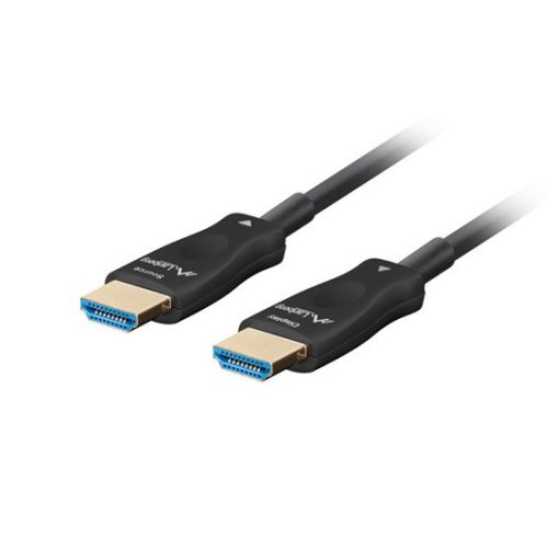 Lanberg HDMI (M/M) v2.1 kábel 20 m, optikai, fekete, AOC