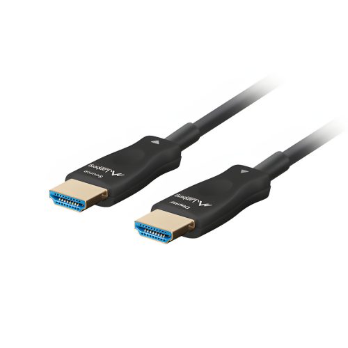 Lanberg HDMI 2.1 aktív optikai kábel 30.0 m, 8K60Hz/DSC -  CA-HDMI-30FB-0300-BK