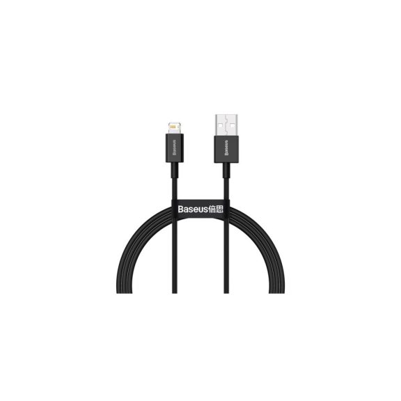 Baseus Superior USB Type-A – iPhone, 2.4A gyorstöltő adatkábel, 1m, fekete
