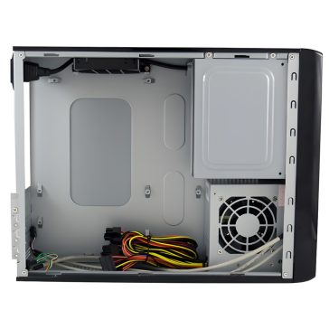 LC-Power LC-1400mi Micro-ATX számítógépház fekete színben, 200W SFX táppal