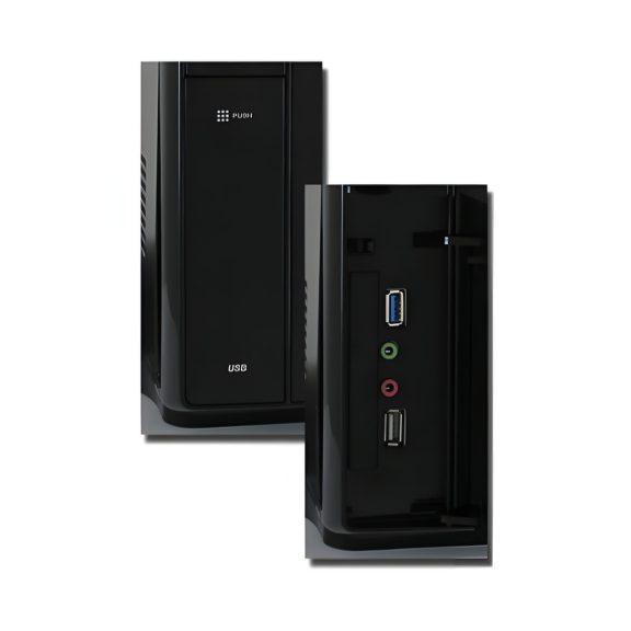LC-Power LC-1400mi Micro-ATX számítógépház fekete színben, 200W SFX táppal