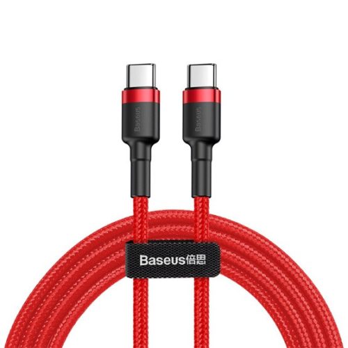 Baseus Cafule USB Type-C, 60W gyorstöltő adatkábel, 1m, piros