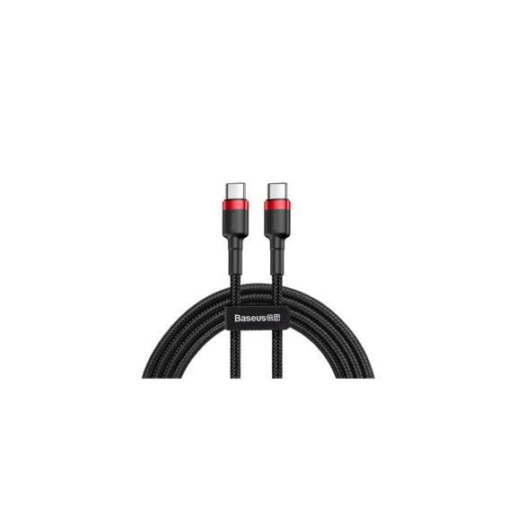 Baseus Cafule USB Type-C, 60W gyorstöltő adatkábel, 2m, fekete/piros