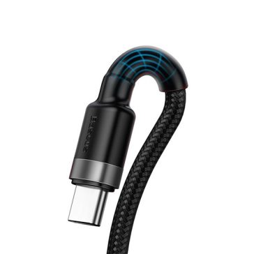   Baseus Cafule HW USB Type-A – USB Type-C, 40W gyorstöltő adatkábel, 1m, fekete/szürke