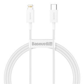   Baseus Superior USB Type-C – iPhone, 20W gyorstöltős adatkábel, 1m, fehér