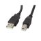 Lanberg USB-A (M)->USB-B (M) 2.0 kábel, 0,5 m, fekete