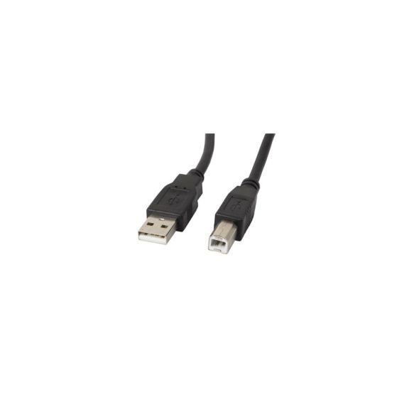 Lanberg USB-A (M)->USB-B (M) 2.0 kábel, 1,8 m, fekete, ferrit