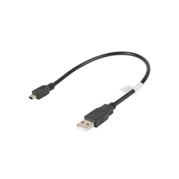   Lanberg USB mini (M)->USB-A (M) 2.0 kábel, 0,3 m, fekete (Canon)