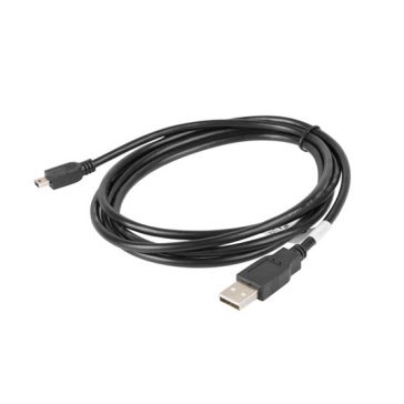   Lanberg USB mini (M)->USB-A (M) 2.0 kábel, 1,8 m, fekete (Canon)
