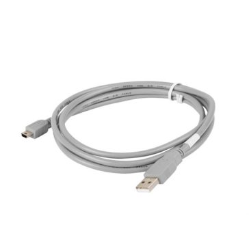   Lanberg USB mini (M)->USB-A (M) 2.0 kábel, 1,8 m, szürke (Canon)