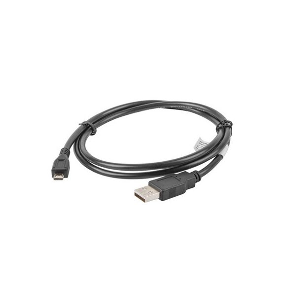 Lanberg USB micro (M)->USB-A (M) 2.0 kábel, 1 m, fekete