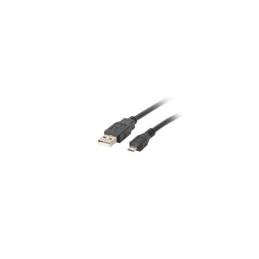 Lanberg USB micro (M)->USB-A (M) 2.0 kábel, 1 m, fekete