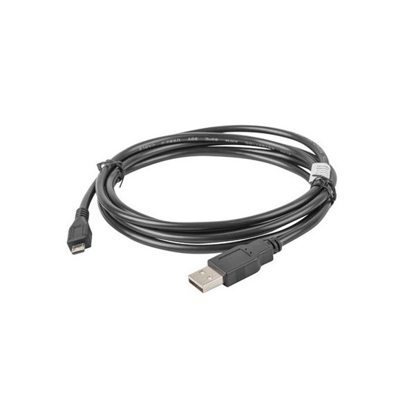 Lanberg USB micro (M)->USB-A (M) 2.0 kábel, 1,8 m, fekete