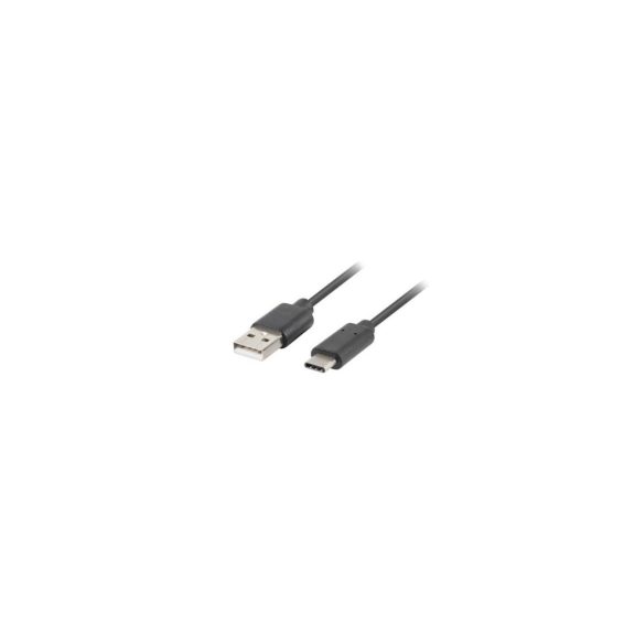Lanberg USB-C (M)->USB-A (M) 2.0 kábel, 1,8 m, fekete, QC 3.0