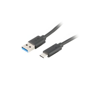   Lanberg USB Type-C - USB-A 3.1 kábel 1.8 m, fekete - CA-USBO-31CU-0018-BK