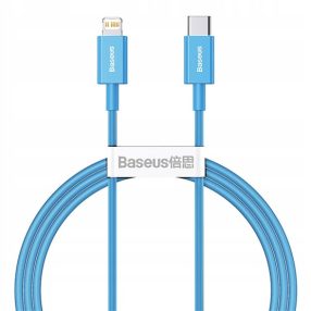   Baseus Superior USB Type-C – iPhone, 20W gyorstöltő adatkábel, 1m, kék