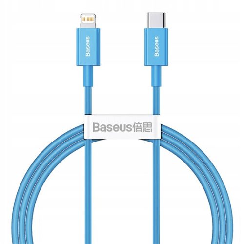 Baseus Superior USB Type-C – iPhone, 20W gyorstöltő adatkábel, 1m, kék