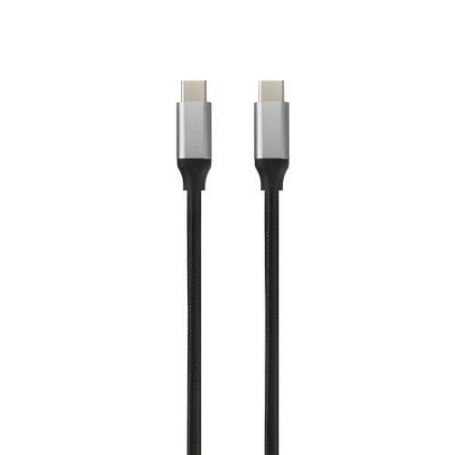 AVAX Steely USB Type-C gyorstöltő kábel 1.5 m, 60 W, 3 A, acélszürke - CB302G