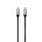 AVAX Steely USB Type-C gyorstöltő kábel 1.5 m, 60 W, 3 A, acélszürke - CB302G