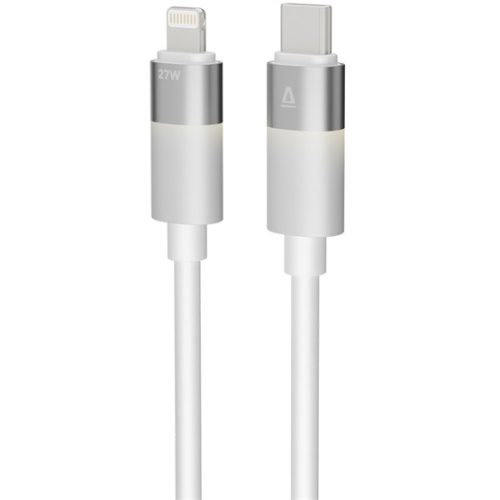 AVAX CB315 GLOWY 27W USB-C - Lightning gyorstöltő kábel, fehér - 2m