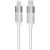 AVAX CB315 GLOWY 27W USB-C - Lightning gyorstöltő kábel, fehér - 2m