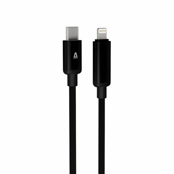 AVAX CB651 PULSEY USB-C - Lightning gyorstöltő kábel, 27W, fonott, 1.0m, szürke