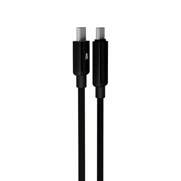AVAX CB654 PULSEY 60W USB-C - USB-C gyorstöltő kábel fonott kivitelben, szürke színben, 1.0m hosszúságban