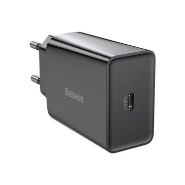   Baseus Speed Mini hálózati gyorstöltő 20W, USB Type-C, fekete