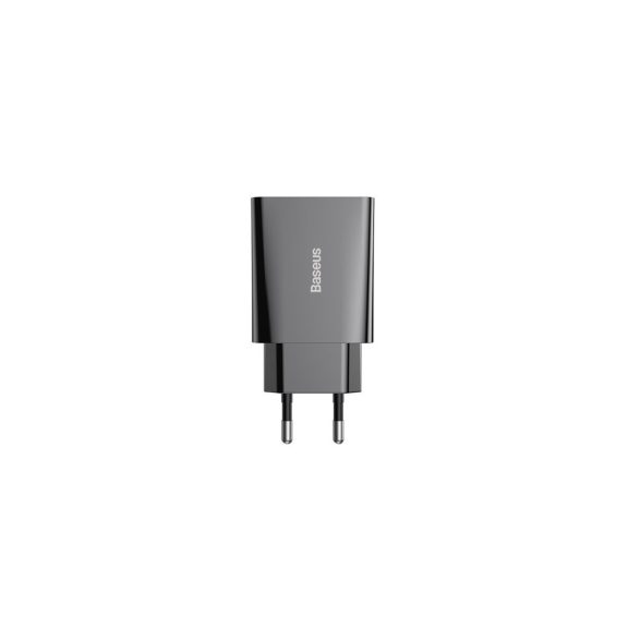 Baseus Speed Mini hálózati gyorstöltő 20W, USB Type-C, fekete