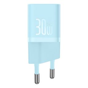   Baseus GaN5 Mini hálózati gyorstöltő 30W, USB Type-C, kék