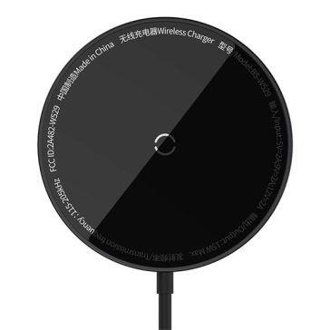   Baseus Simple Mini3 Magnetic vezeték nélküli töltő 15W, fekete