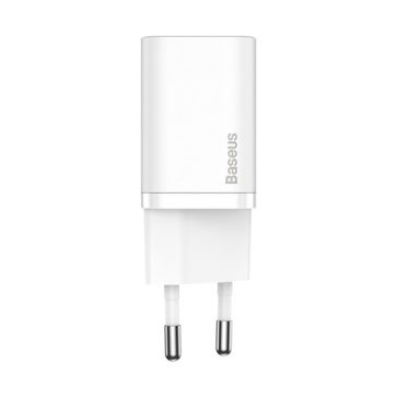   Baseus Super Si hálózati gyorstöltő 30W, USB Type-C, fehér