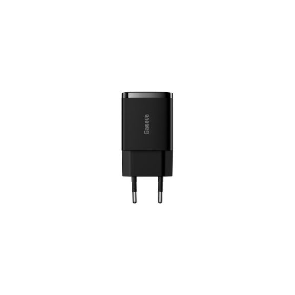 Baseus Compact hálózati töltő 10.5W, 2×USB Type-A, fekete