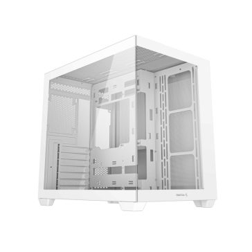   DeepCool CG530 számítógépház, edzett üveg, dual-chamber, ATX, fehér - R-CG530-WHNDA0-G-1