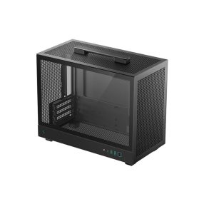   DeepCool CH160 PLUS microATX számítógépház, mesh panel, 240mm radiátor támogatás, fekete