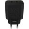 AVAX CH602B SPEEDY+ 2x Type C  (PD) 45W gyors hálózati töltő, fekete