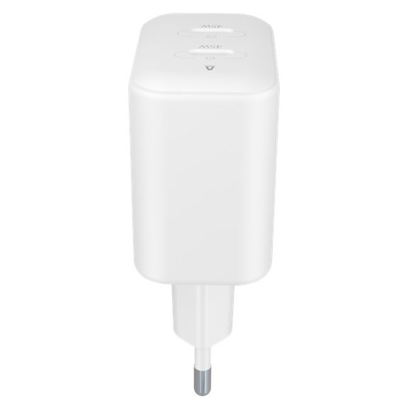 AVAX CH602W SPEEDY+ 2x Type C  (PD) 45W gyors hálózati töltő, fehér