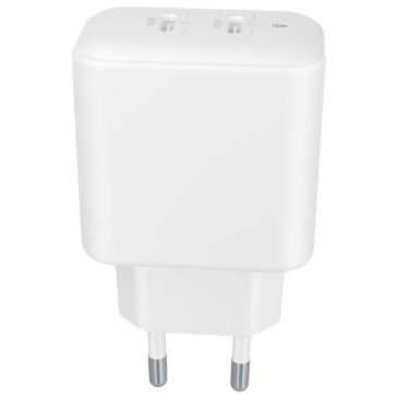   AVAX CH602W SPEEDY+ 2x Type C  (PD) 45W gyors hálózati töltő, fehér