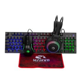 Marvo Loot 40 gamer szett billentyűzettel, egérrel, headsettel és RGB világítással