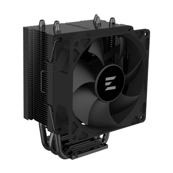 Zalman CNPS4X BLACK V2 CPU hűtő, 3 hőcső, PWM ventilátor, 92 mm, fekete