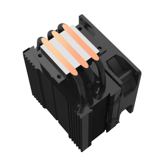 Zalman CNPS4X BLACK V2 CPU hűtő, 3 hőcső, PWM ventilátor, 92 mm, fekete