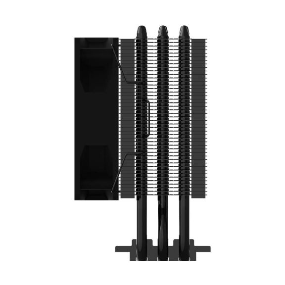 Zalman CNPS4X BLACK V2 CPU hűtő, 3 hőcső, PWM ventilátor, 92 mm, fekete